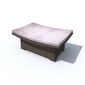 DEDON spa footstool 3D Object | FREE Artlantis Objects Download